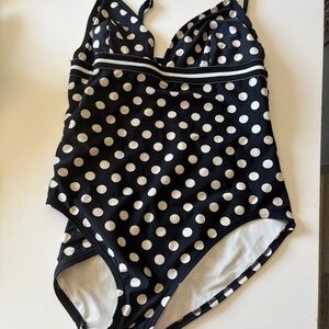 Kate Spade Black and White polka dot one piece